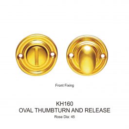 Oval Thumbturn and Release