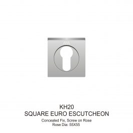 Square Euro Escutcheon