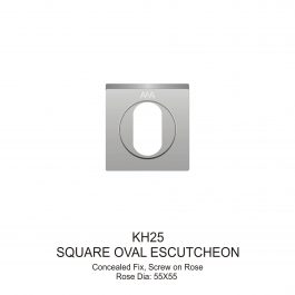 Square Oval Escutcheon