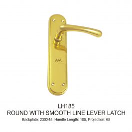 Round with Smooth Line Lever Latch