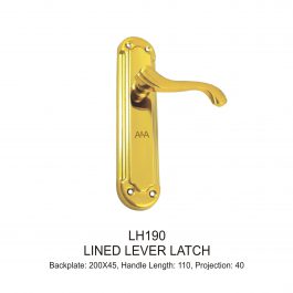 Lined Lever Latch