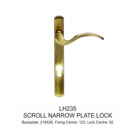 Scroll Narrow Plate Lock