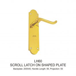 Scroll Latch on Shaped Plate