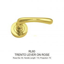 Trento Lever on Rose