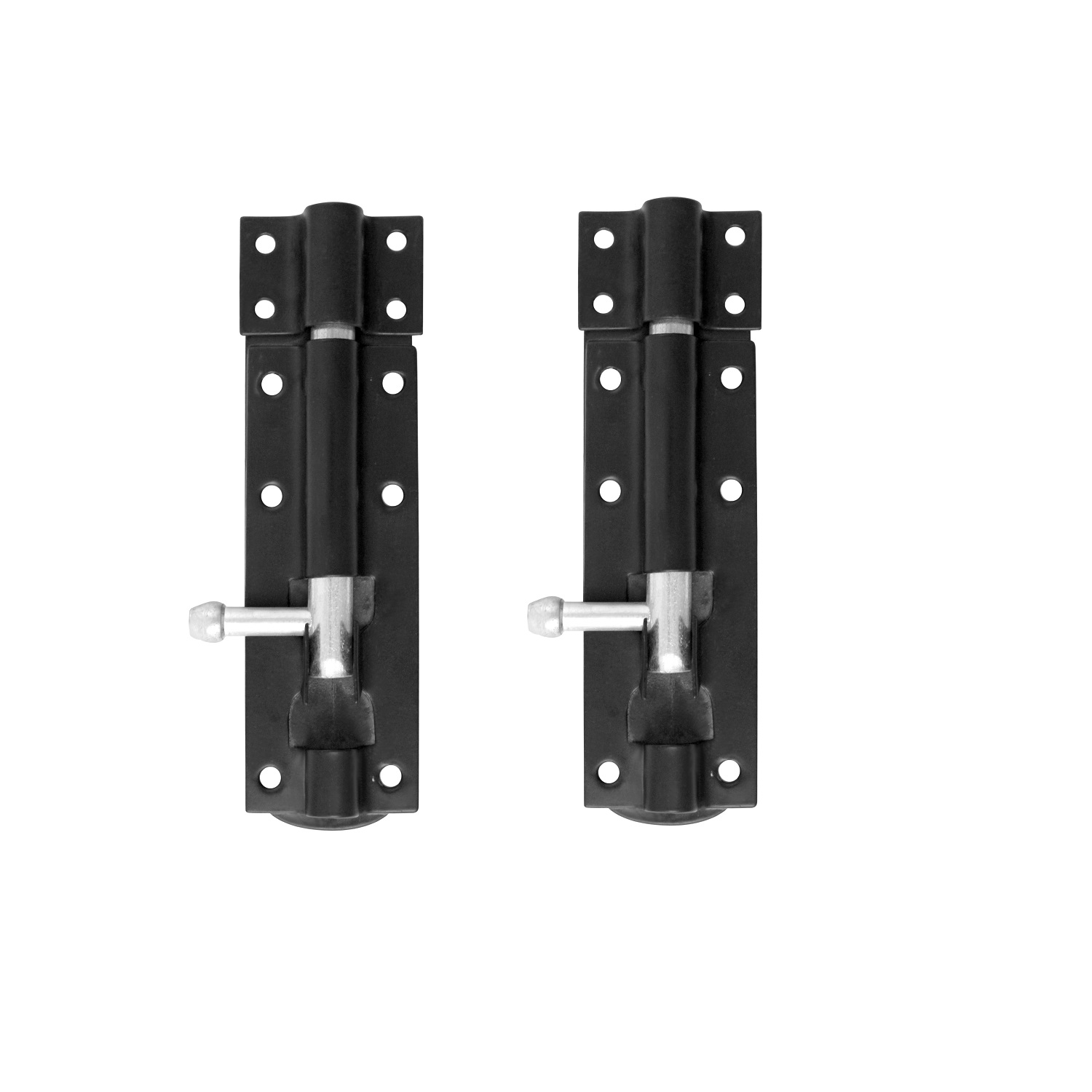 Tower Bolt 8 Inches – Black Powder Coated