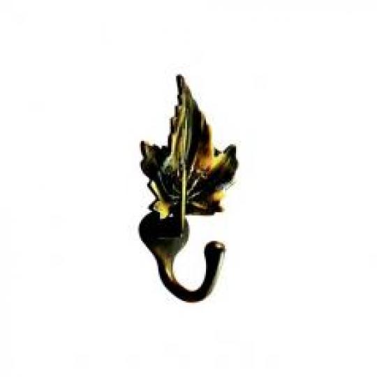 Mapple Leaf Hook – Antique Brass
